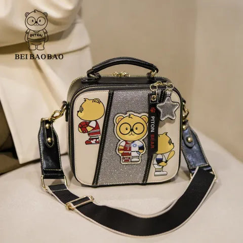 Cartera morral Cream Bear