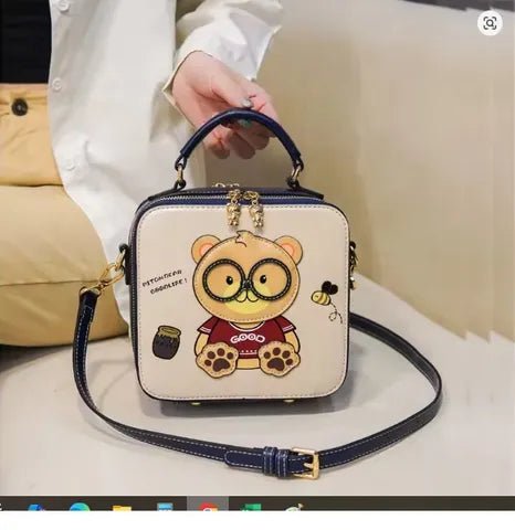 Cartera morral Cream Bear