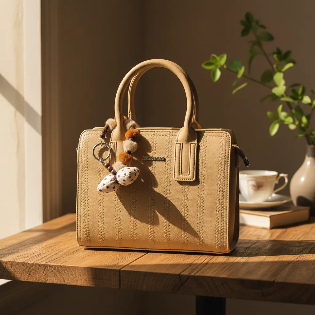 Cartera tamaño A5 Athena Bag con charm