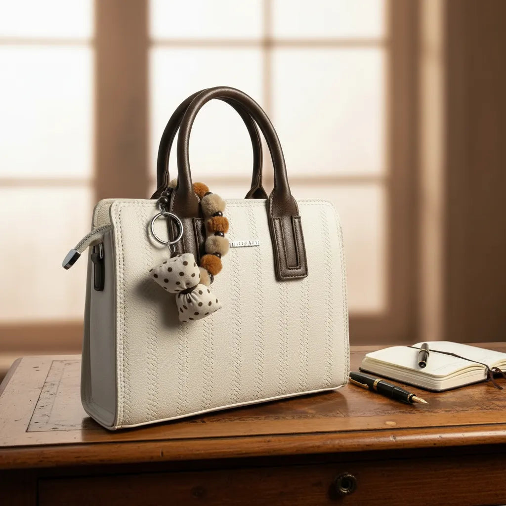 Cartera tamaño A5 Athena Bag con charm