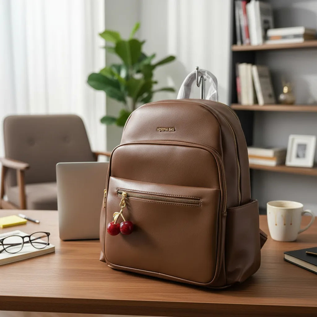 MOCHILA PORTALAPTOP 14.5 DAMA ATHENA BAG CON CEREZA