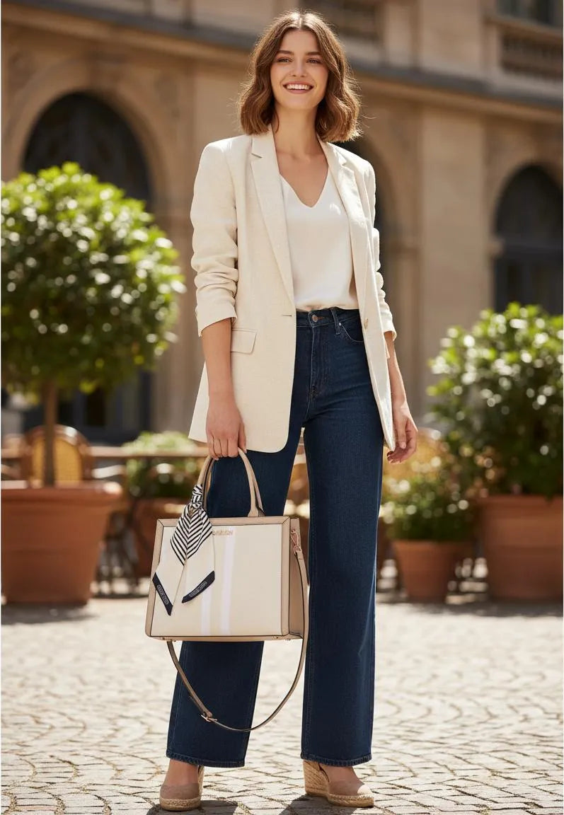 Cartera tote A4 para dama Carven Paris