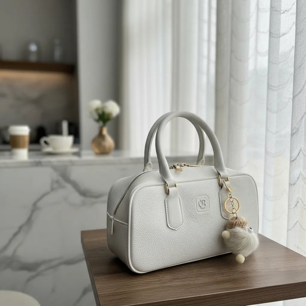 Cartera De Mano Tipo Baúl Con Llavero Unibella