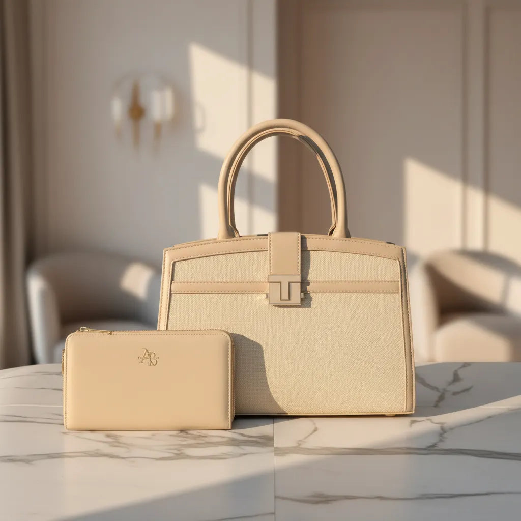Cartera mediana A5 Athena Bag broch - 2 piezas