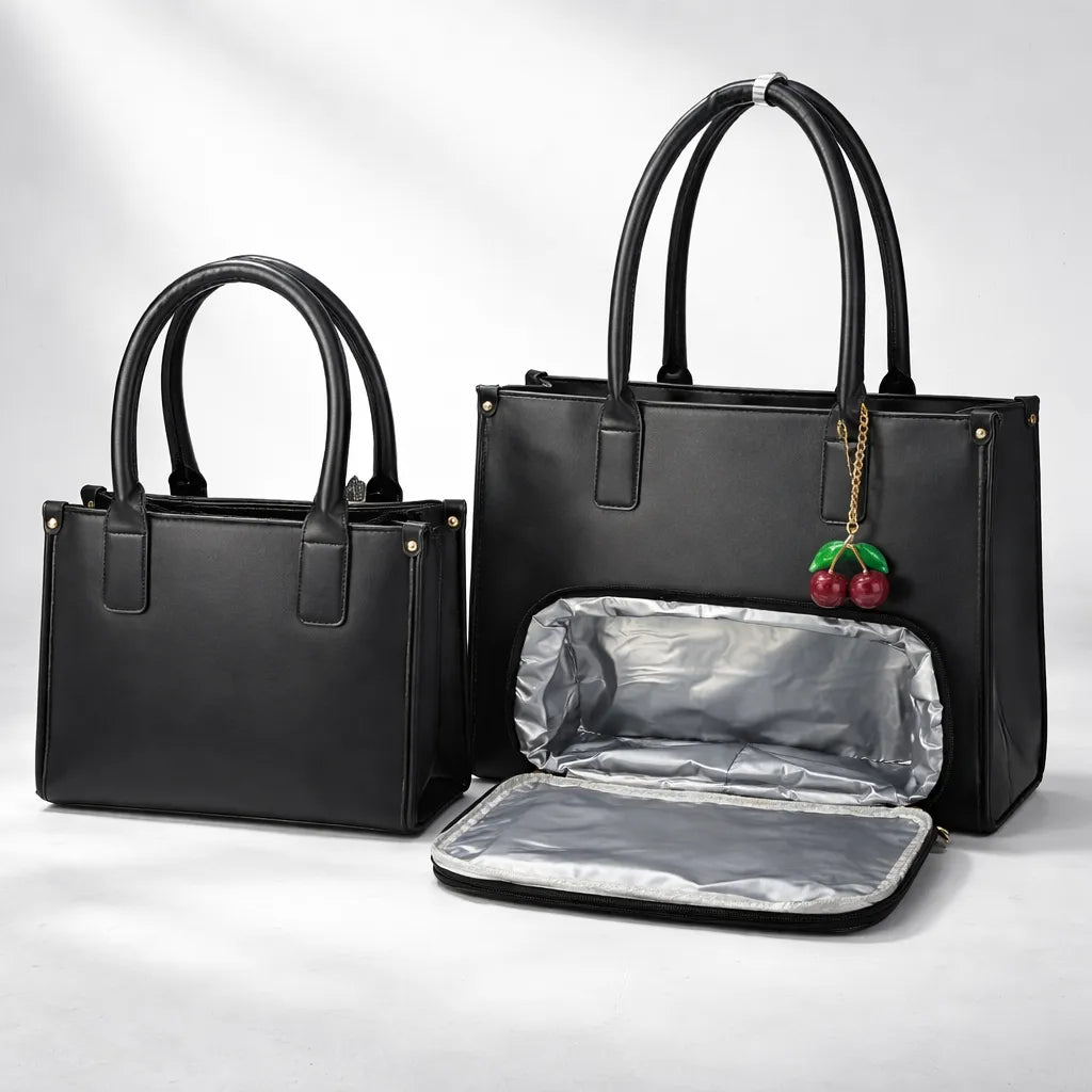 Cartera portalaptop 16´ con portalonchera - 2 piezas eyry