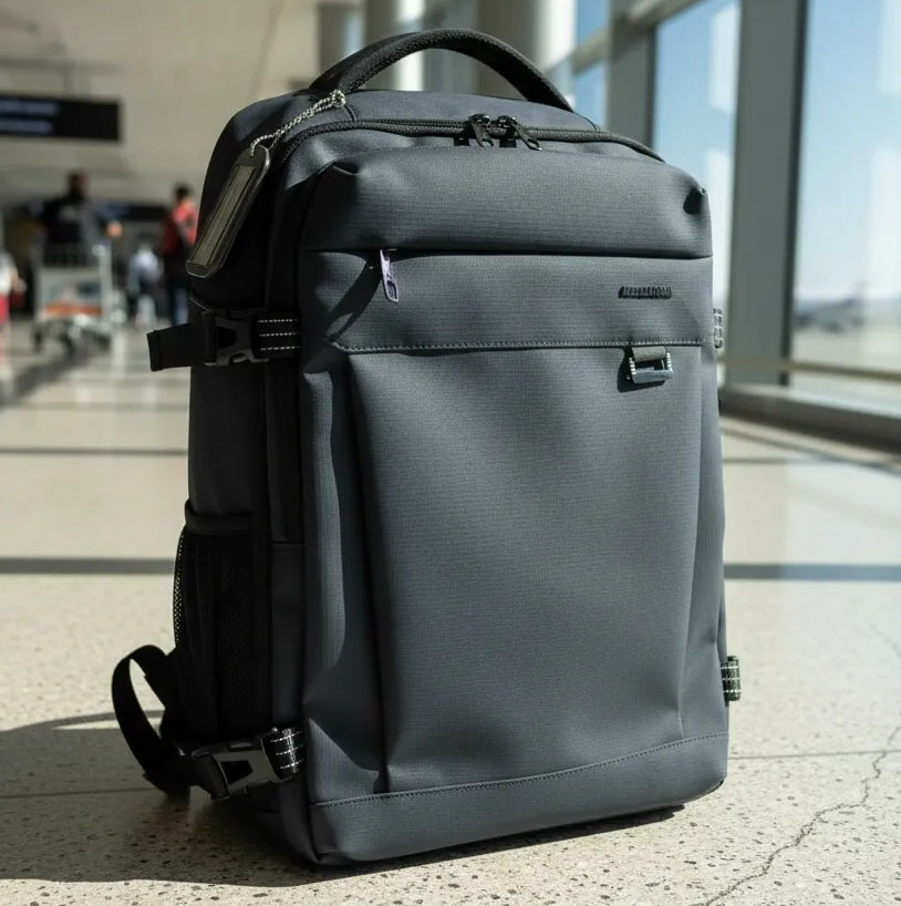 MOCHILA PORTALAPTOP 16.5" VARON CUERO PU ARDILLA ROJA