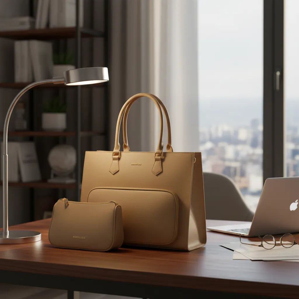 Cartera portalaptop 17´ con portalonchera - 2 piezas AB premium