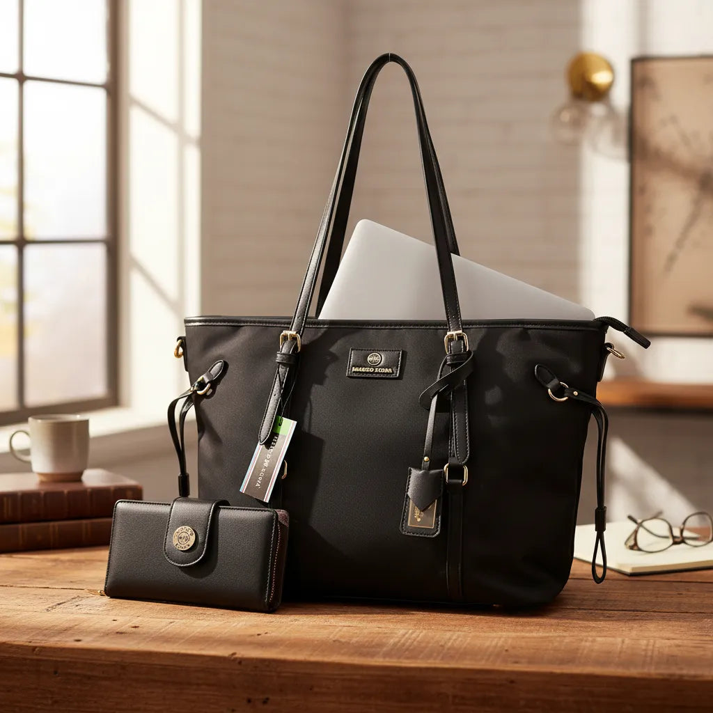 BOLSO PORTALAPTOP 16  TELA MARCO XENIA - 2 PIEZAS