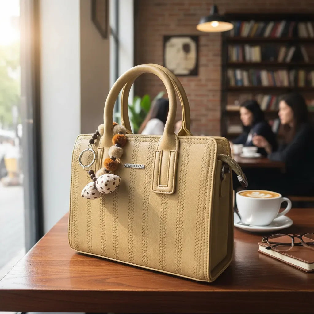 Cartera tamaño A5 Athena Bag con charm
