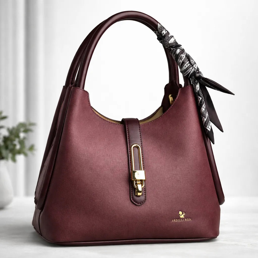 Bolso cartera mediana  + billetera - Ardilla roja