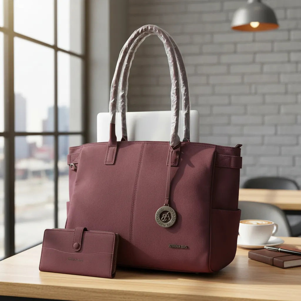Cartera Grande Gamuzado Premium Ab - 2 Piezas