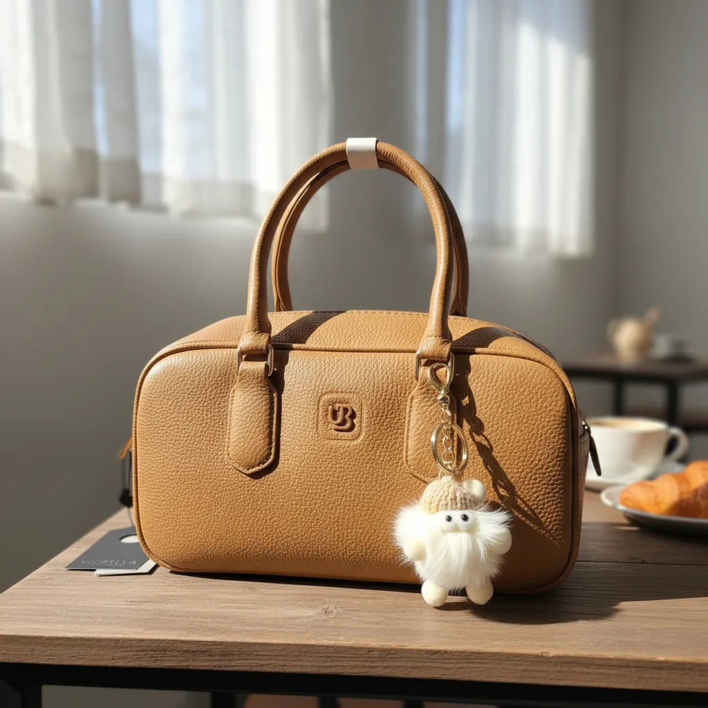 Cartera De Mano Tipo Baúl Con Llavero Unibella