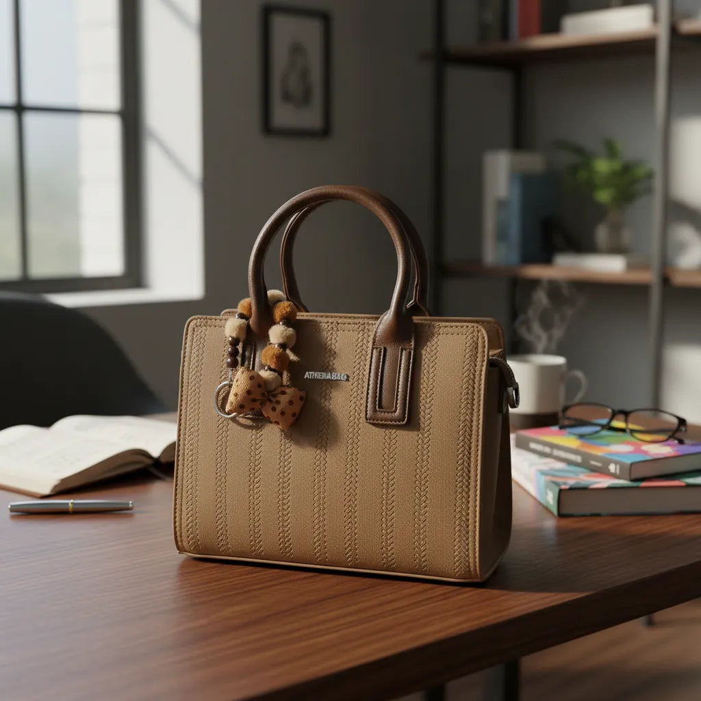 Cartera tamaño A5 Athena Bag con charm