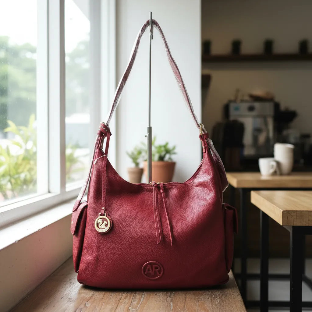 CARTERA BOLSO HOBO ARDILLA ROJA 2 PIEZAS LLAV