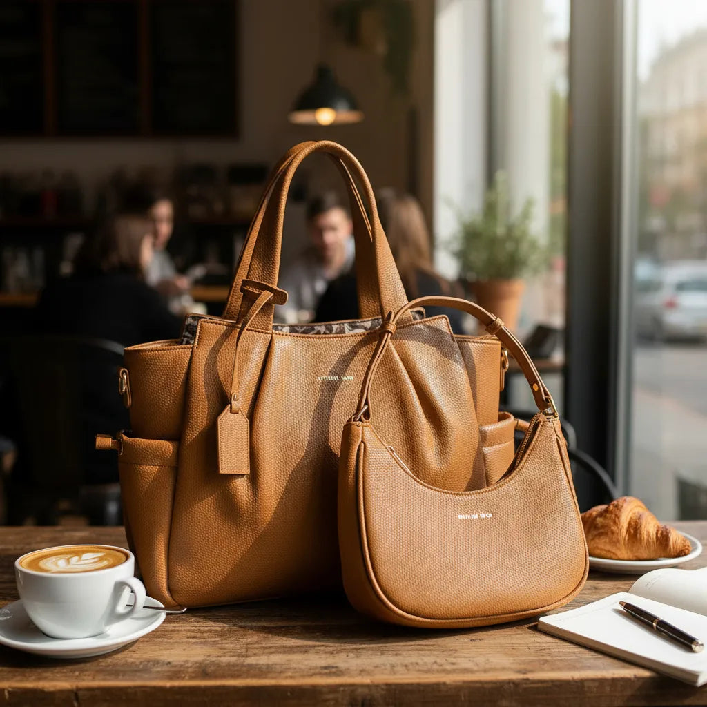 DUO CARTERA A4 + CARTERA BAGUETE ATHENA BAG