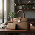 Cartera mediana A5 Athena Bag broch - 2 piezas