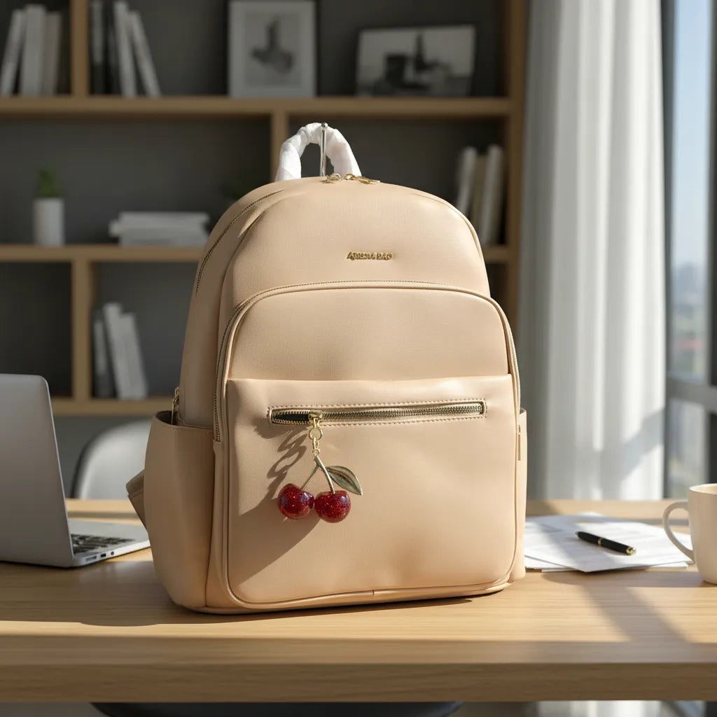 MOCHILA PORTALAPTOP 14.5 DAMA ATHENA BAG CON CEREZA