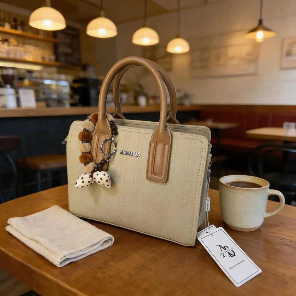 Cartera tamaño A5 Athena Bag con charm