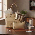 Cartera portalaptop 15.5´ con portalonchera - 2 piezas Athena Bag lazo
