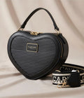 Cartera morral bandolera corazon para dama Carven Paris