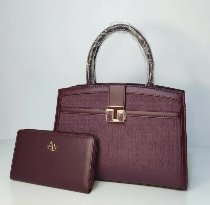 Cartera mediana A5 Athena Bag broch - 2 piezas