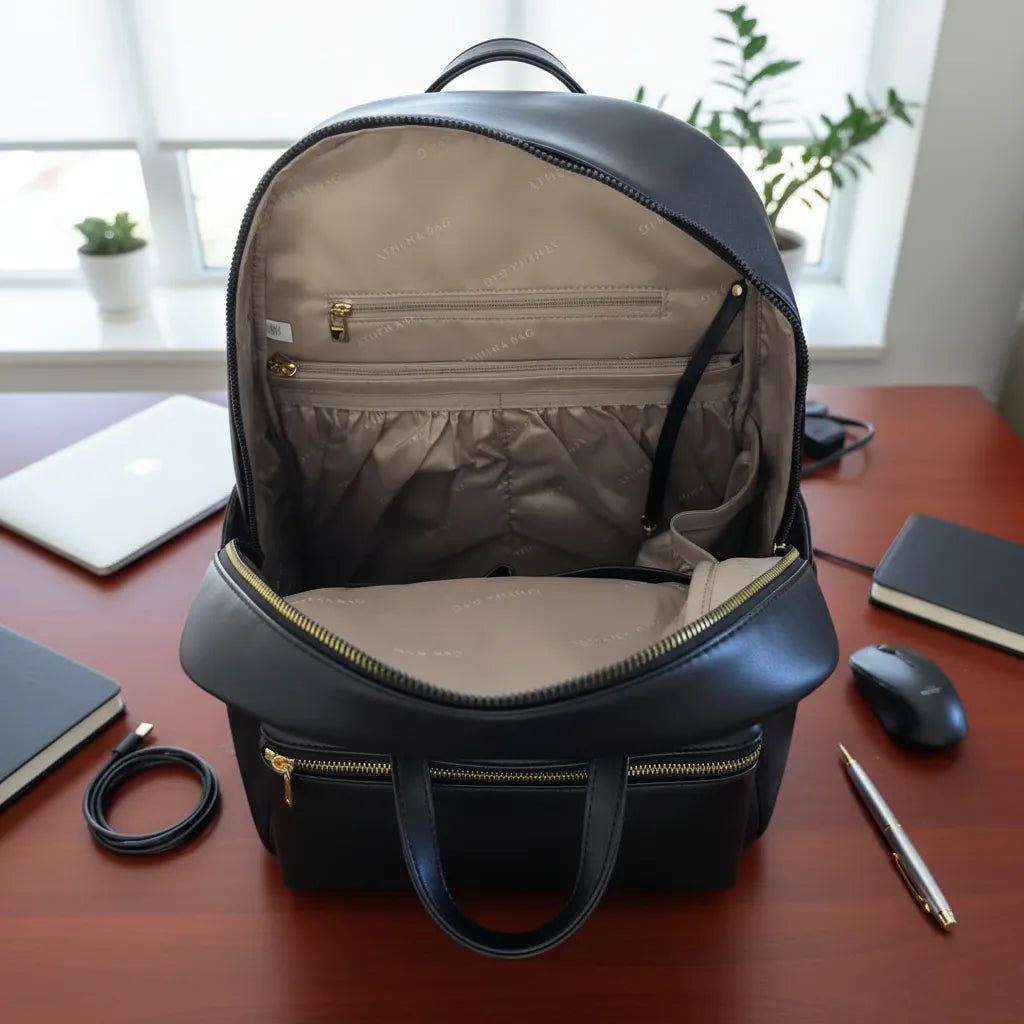 MOCHILA PORTALAPTOP 14.5 DAMA ATHENA BAG CON CEREZA