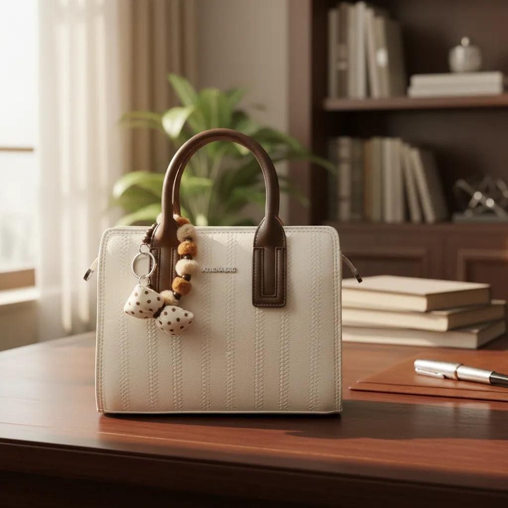 Cartera tamaño A5 Athena Bag con charm