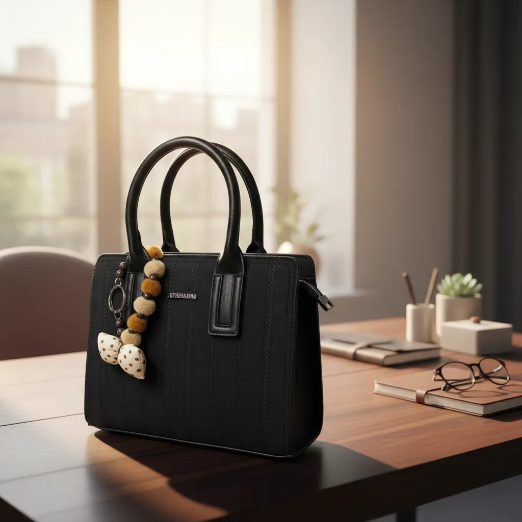 Cartera tamaño A5 Athena Bag con charm