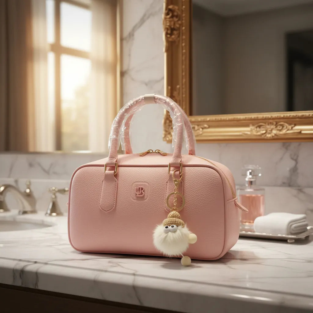 Cartera De Mano Tipo Baúl Con Llavero Unibella