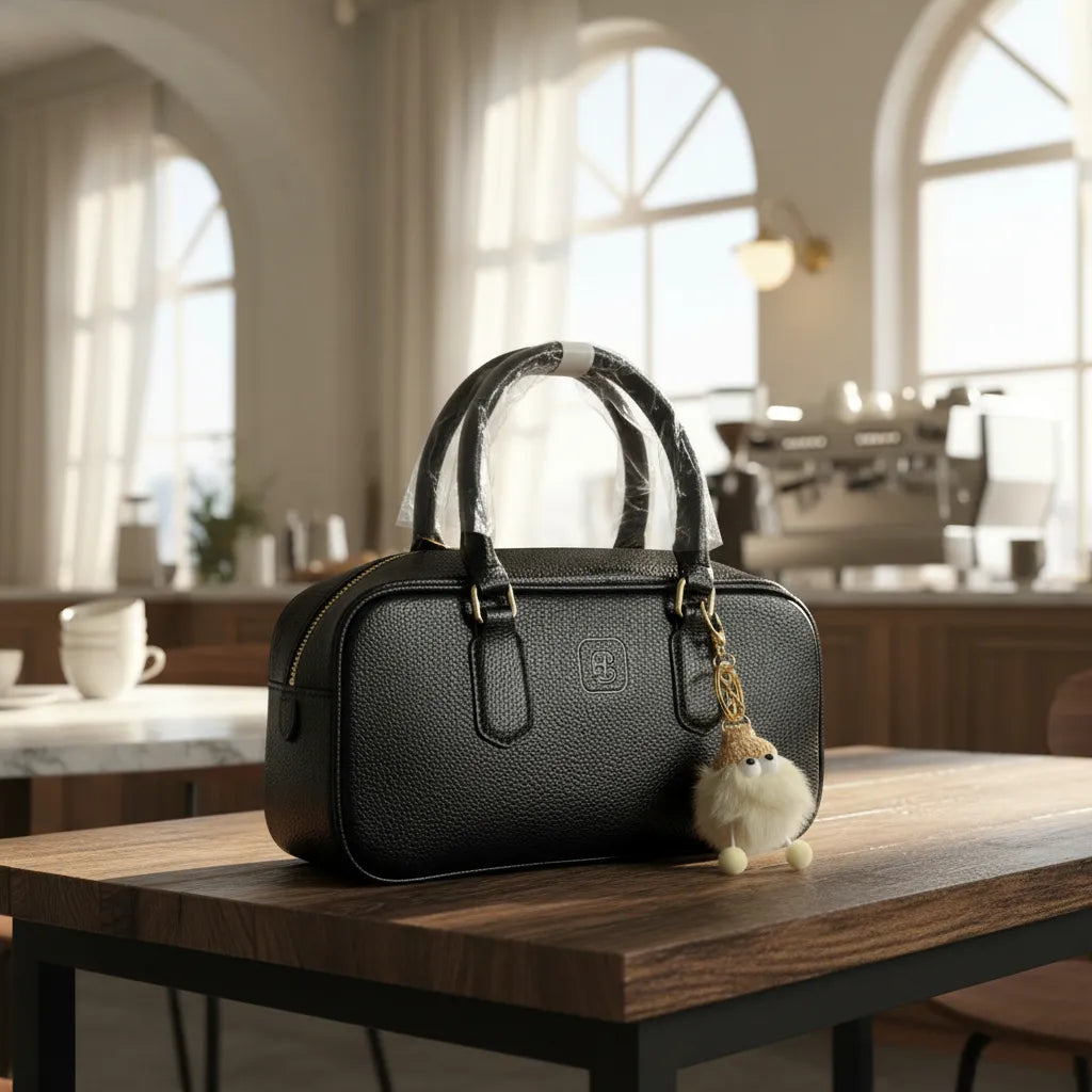 Cartera De Mano Tipo Baúl Con Llavero Unibella