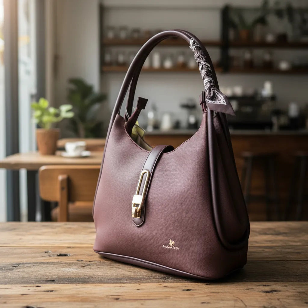 Bolso cartera mediana  + billetera - Ardilla roja
