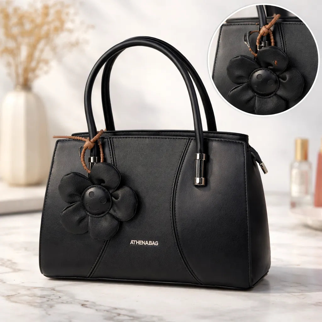 Cartera tamaño A5 Athena Bag con charm Flor