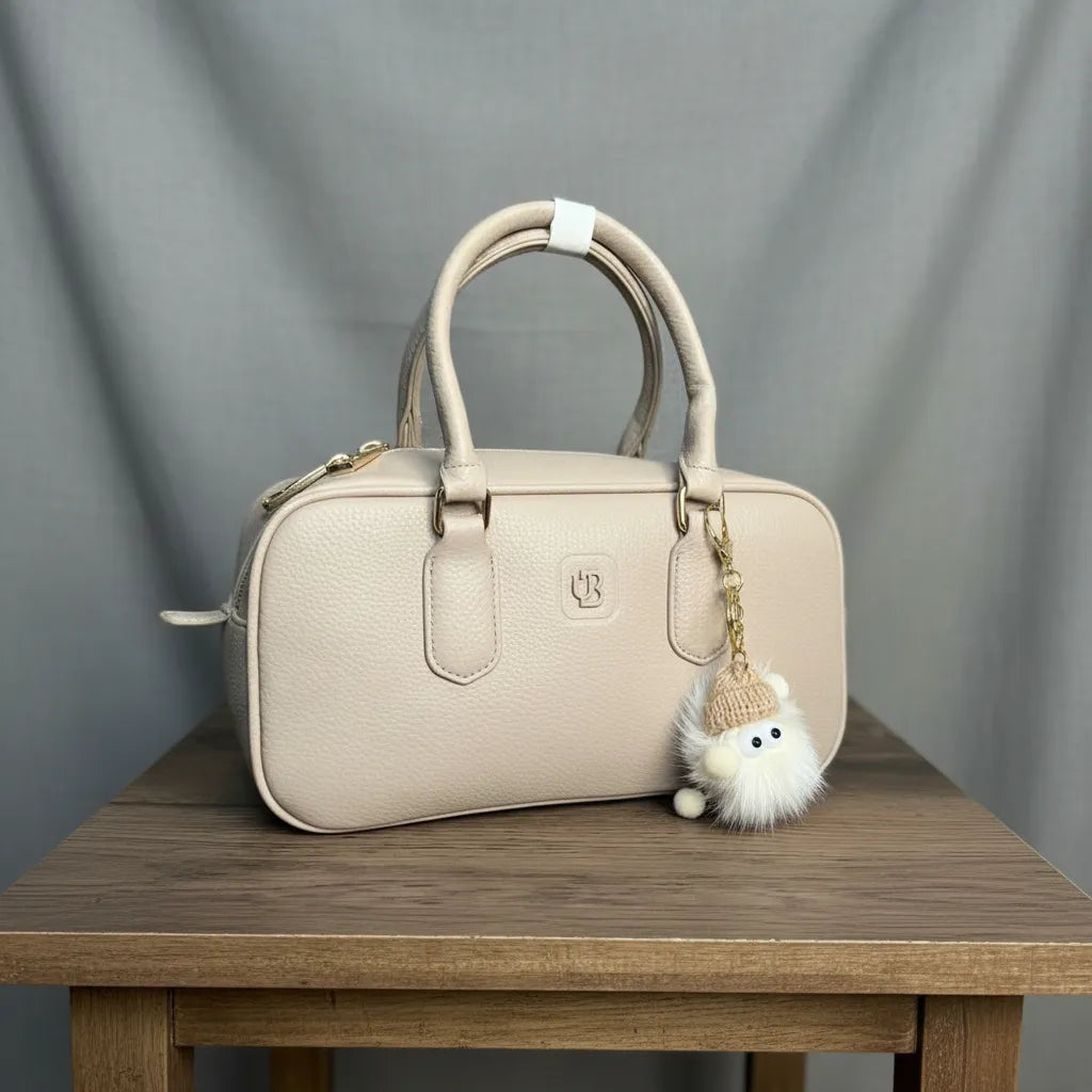 Cartera De Mano Tipo Baúl Con Llavero Unibella