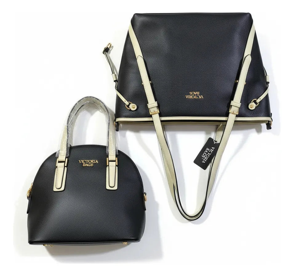 DUO BOLSO CARTERA Y MORRAL VICTORIA BAG