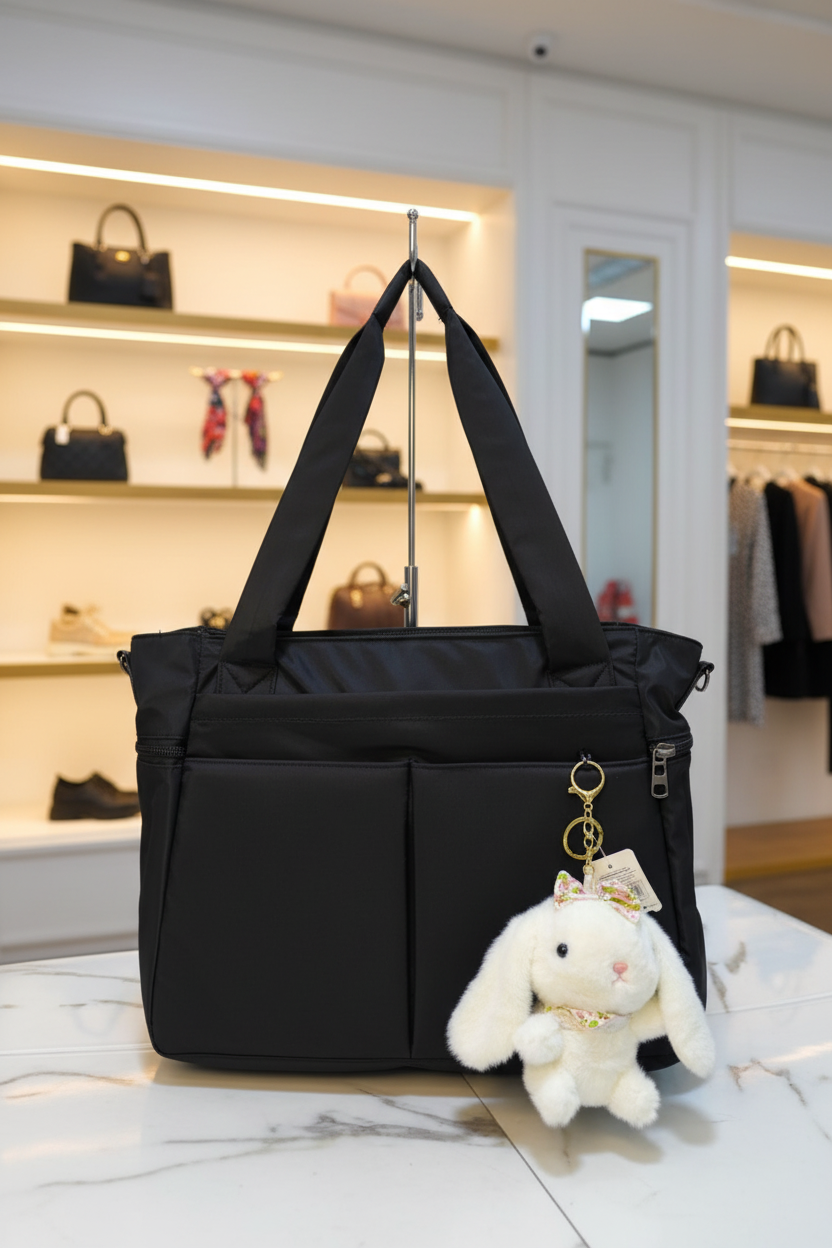 CARTERA PORTALAPTOP 16' IMPERMEABLE + LLAVERO CONEJO