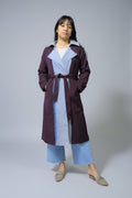 Gabardina para dama con denin