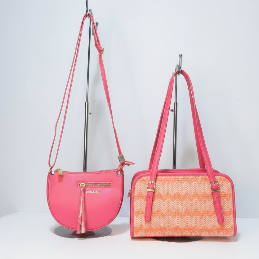 CARTERA BAGUETTE SET DE 2 PIEZAS- ARDILLA ROJA