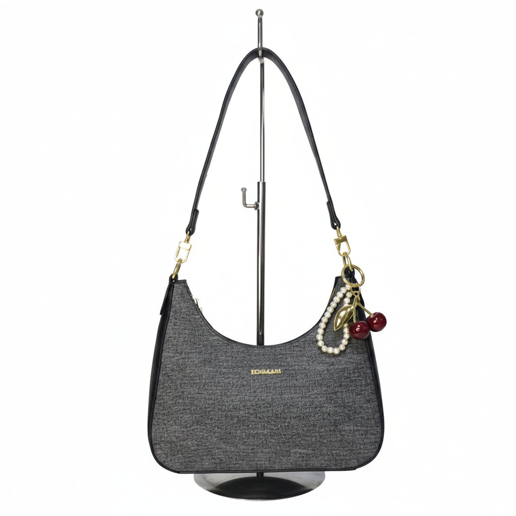 CARTERA BAGUETTE DENIN AB CON CEREZA