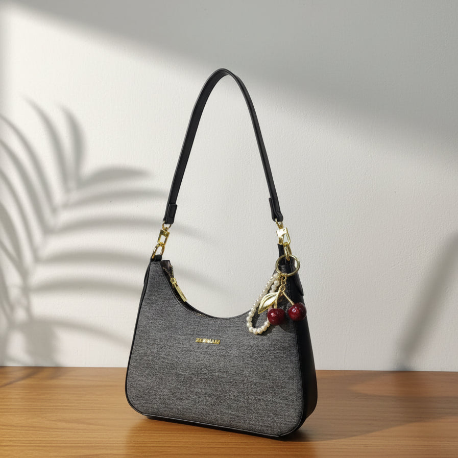 CARTERA BAGUETTE DENIN AB CON CEREZA