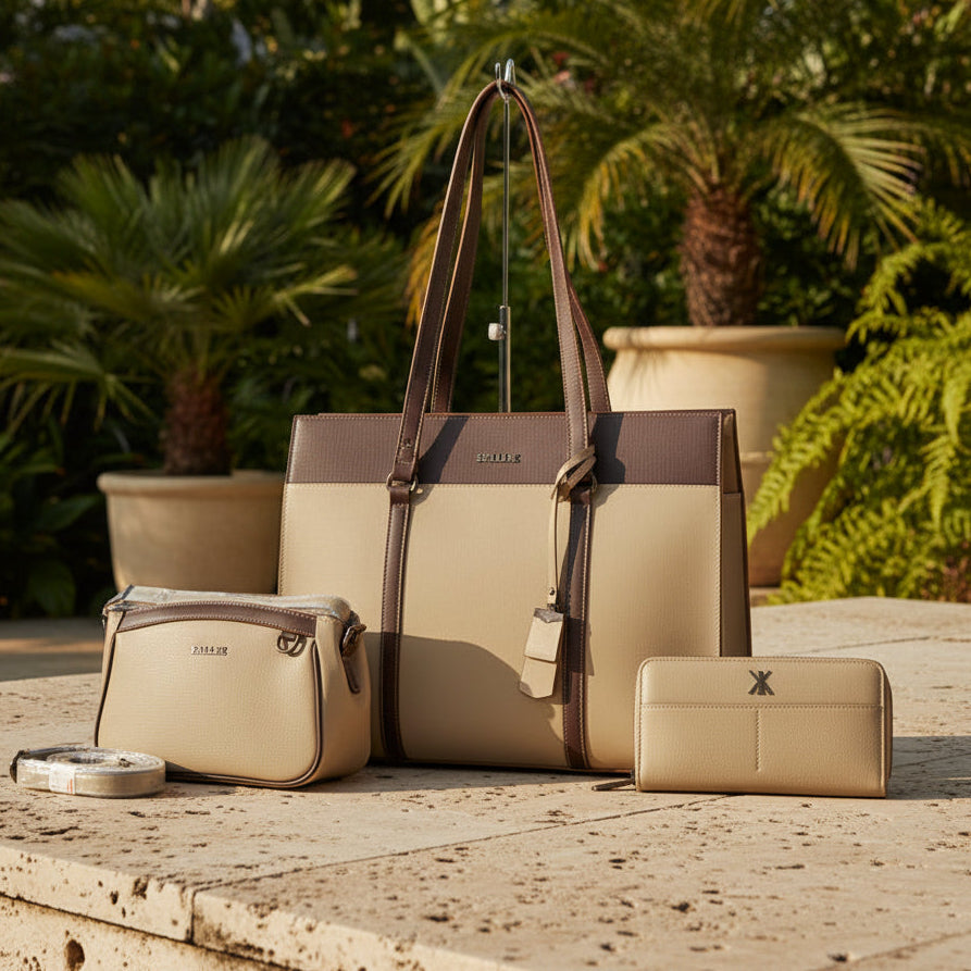 CARTERA PORTALAPTOP 15'- SET DE 3 PIEZAS KIRA FOX VERT