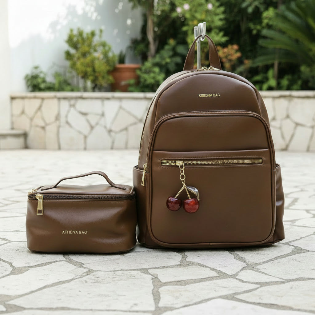 MOCHILA A4 DAMA ATHENA BAG  + NECESER