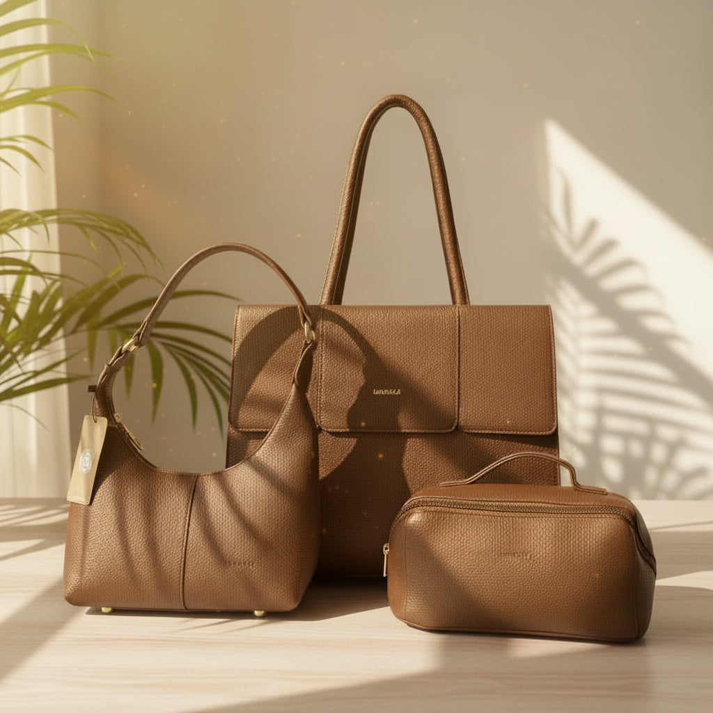 Cartera A4 + Baguette + Neceser - Unibella  3 pcs