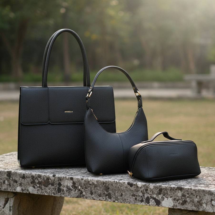 Cartera A4 + Baguette + Neceser - Unibella  3 pcs
