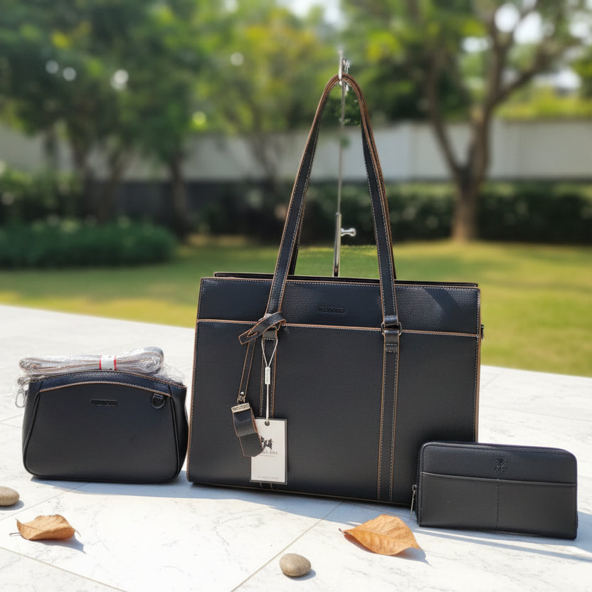 CARTERA PORTALAPTOP 15'- SET DE 3 PIEZAS KIRA FOX VERT