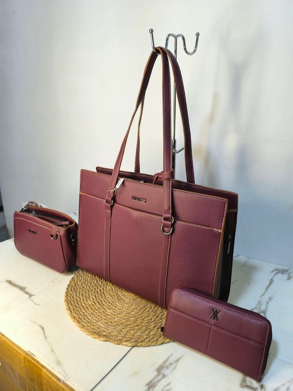 CARTERA PORTALAPTOP 15'- SET DE 3 PIEZAS KIRA FOX VERT