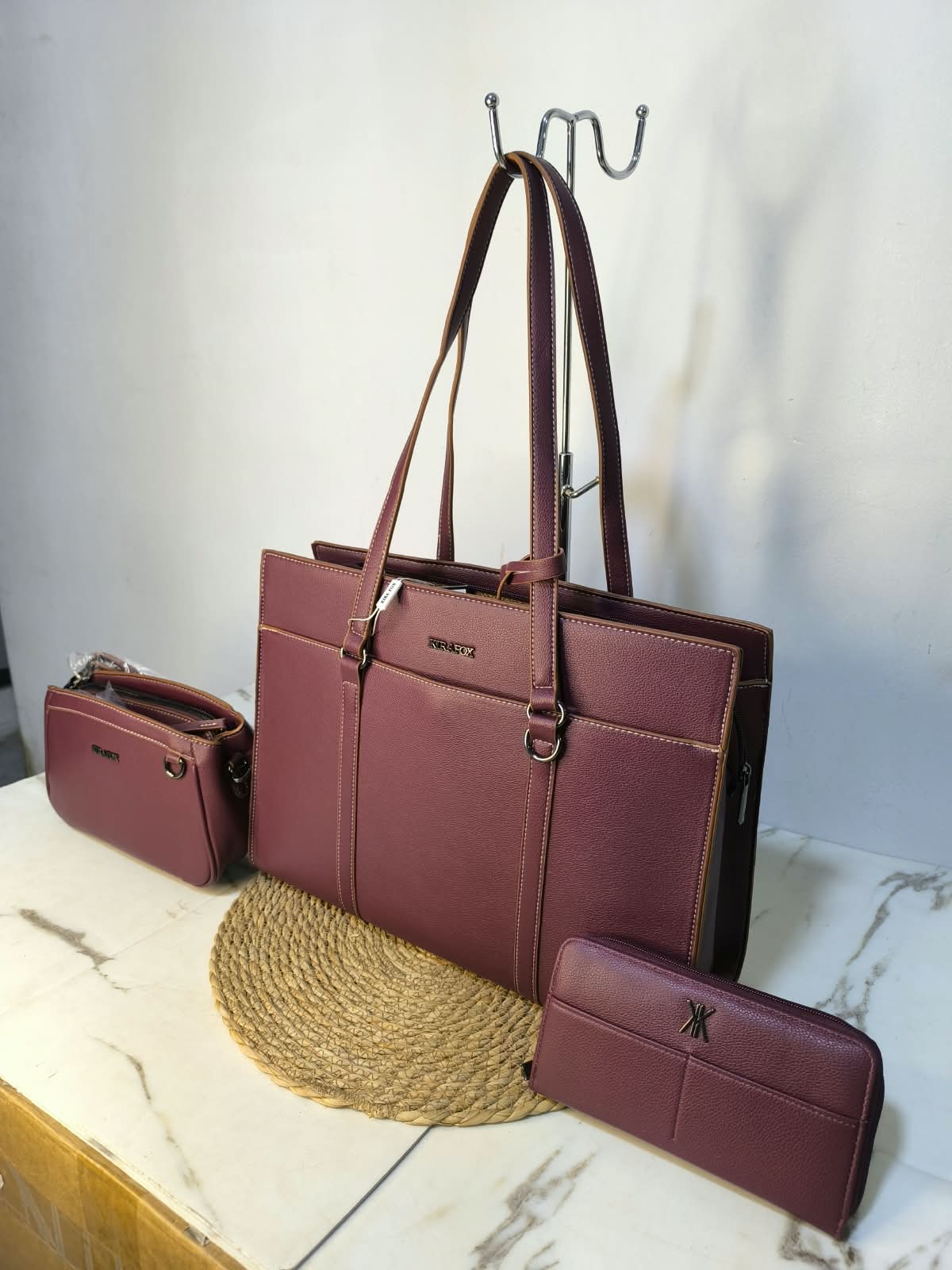 CARTERA PORTALAPTOP 15'- SET DE 3 PIEZAS KIRA FOX VERT