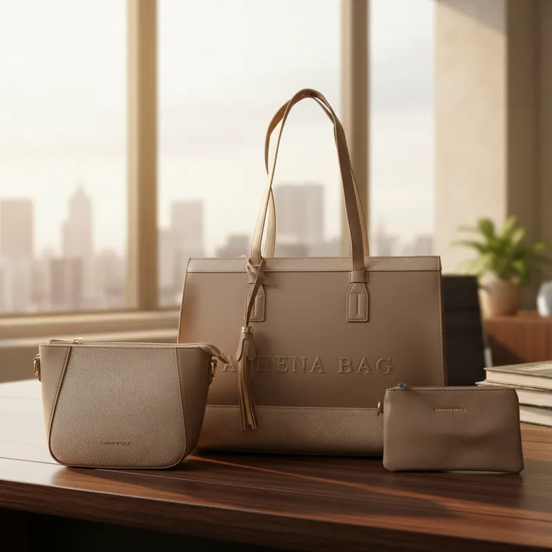 Cartera Portalaptop 16' Athena Bag - Set De 3 Piezas reliev