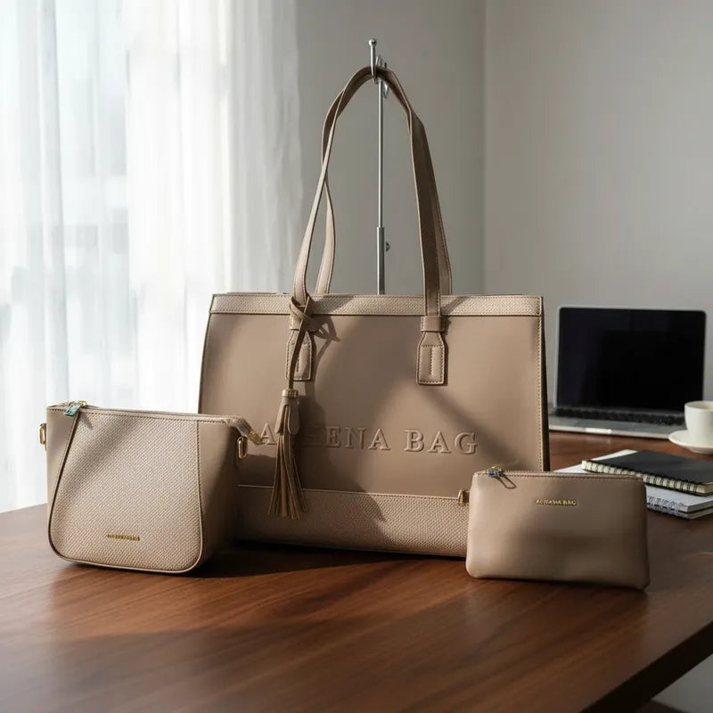 Cartera Portalaptop 16' Athena Bag - Set De 3 Piezas reliev