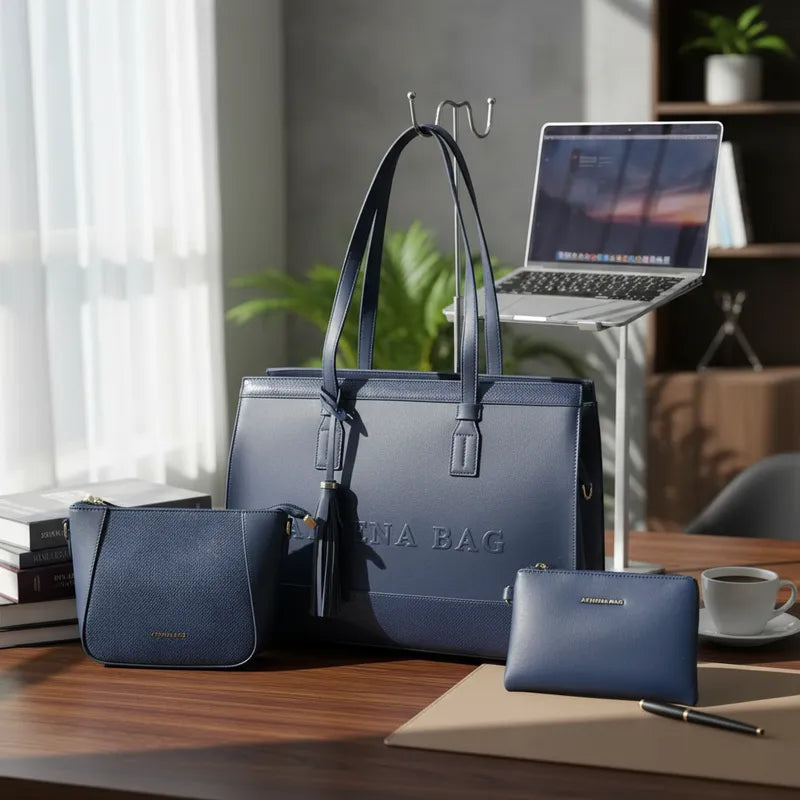 Cartera Portalaptop 16' Athena Bag - Set De 3 Piezas reliev