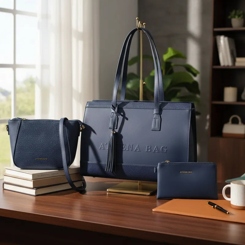 Cartera Portalaptop 16' Athena Bag - Set De 3 Piezas reliev
